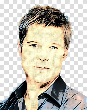 Retro, Pop Art, Vintage, Black Hair, Hair Coloring, Layered Hair, Brad Pitt, Brown Hair transparent background PNG clipart thumbnail