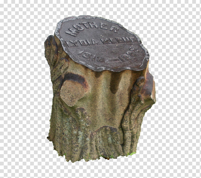 Tree Stump Tombstone Easton Cemetery transparent background PNG clipart
