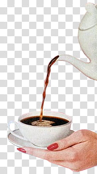 , person pouring coffee on coffee cup transparent background PNG clipart