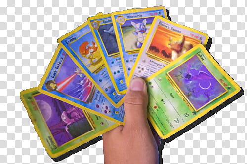 AESTHETIC GRUNGE, person holding Pokemon trading cards transparent background PNG clipart