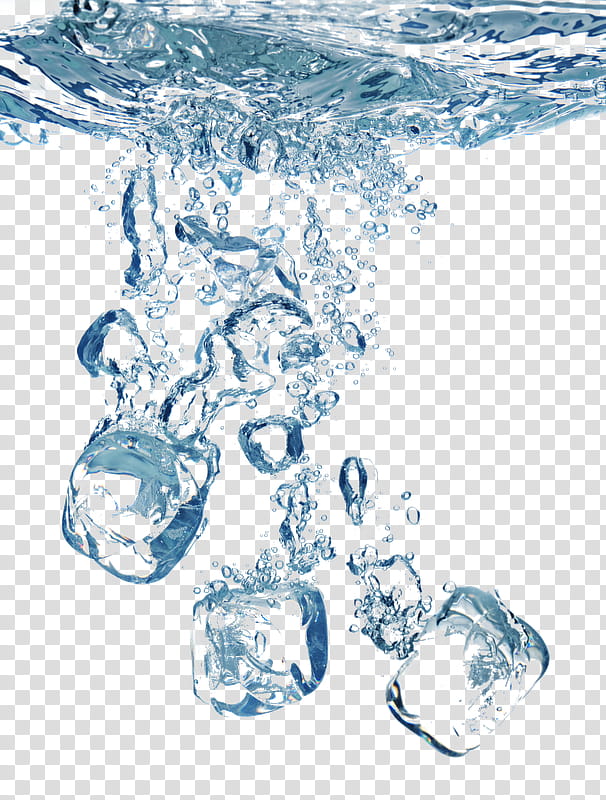 agua water, ice cubes underwater transparent background PNG clipart