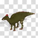Spore creature Edmontosaurus male, green dinosaur illustration transparent background PNG clipart