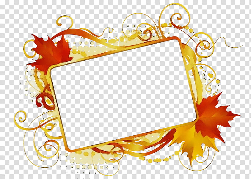 Watercolor Background Autumn Frame, Paint, Wet Ink, Frames, BORDERS AND FRAMES, Drawing, Leaf, Computer Icons transparent background PNG clipart