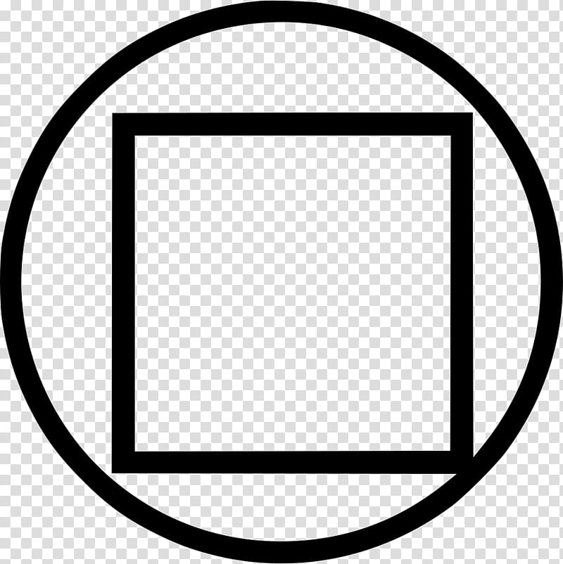 Circle Silhouette, Rectangle, Shape, Square, Line, Edge transparent background PNG clipart