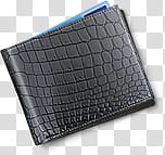 Lovely website icons , Pay_Artdesigner.lv, black crocodile skin leather bifold wallet transparent background PNG clipart
