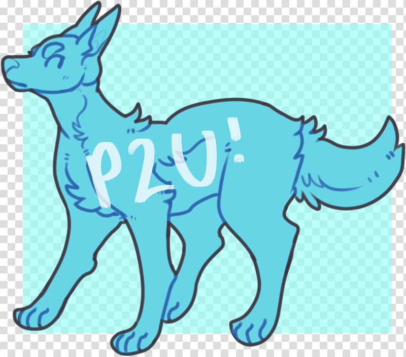 PU Dog base, teal animal illustration transparent background PNG clipart