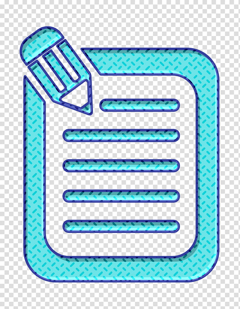 compose icon content icon document icon, Pencil Icon, Script Icon, Sheet Icon, Write Icon, Aqua transparent background PNG clipart