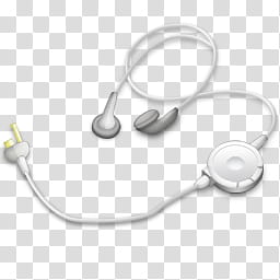 Psp icons, Headphones, white and gray earphones transparent background PNG clipart