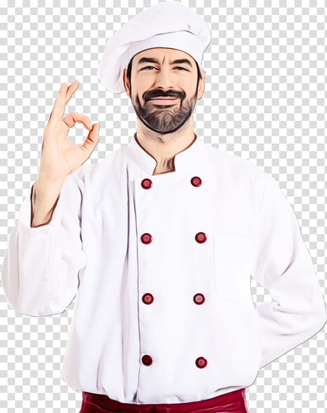 Cooking, Watercolor, Paint, Wet Ink, Auguste Escoffier, Chef, Restaurant, Food transparent background PNG clipart