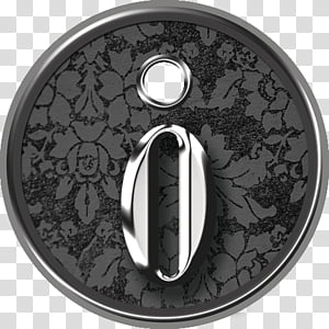 Metal Tags John Hancock, round black and grey floral ornament transparent background PNG clipart thumbnail