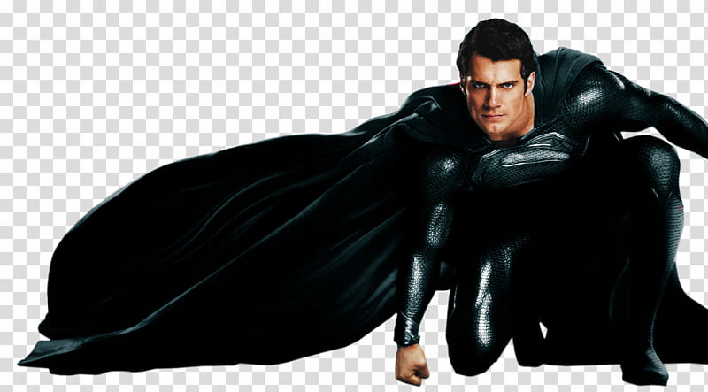 Superman Black Suit Render transparent background PNG clipart