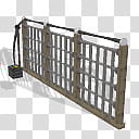 Spore Building Electrified net fence , gray wooden fence transparent background PNG clipart
