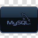 Verglas Icon Set  Blackout, MySQL, black MySQL logo transparent background PNG clipart