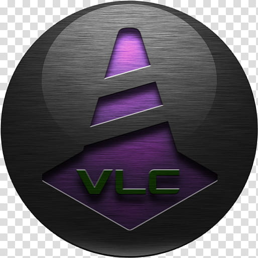 Brushed Folder Icons, VLC_violett, VLC icon transparent background PNG clipart