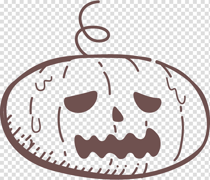 Jack-o-Lantern Halloween pumpkin carving, Jack O Lantern, Halloween , Head, Smile, Ornament, Line Art transparent background PNG clipart