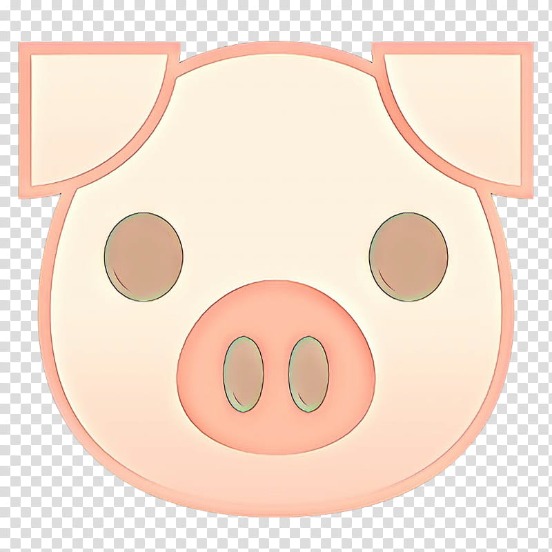 Pig, Cartoon, Snout, Cheek, Forehead, Pink M, Eye, Closeup transparent background PNG clipart