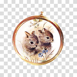Vintage Bunny Jewelry s, gold-colored pocket watch transparent background PNG clipart