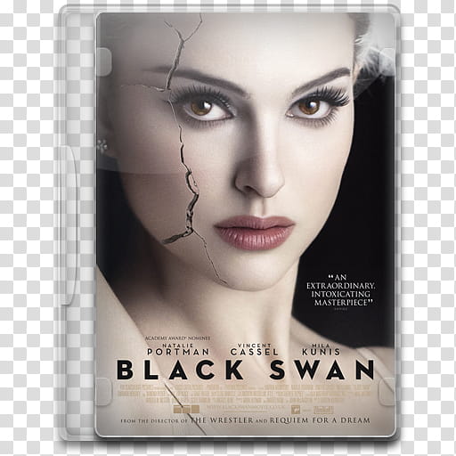 Movie Icon , Black Swan, Black Swan DVD case transparent background PNG clipart