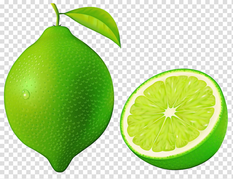 Green Leaf, Key Lime Pie, Lemon, Food, Persian Lime, Citrus, Fruit, Plant transparent background PNG clipart