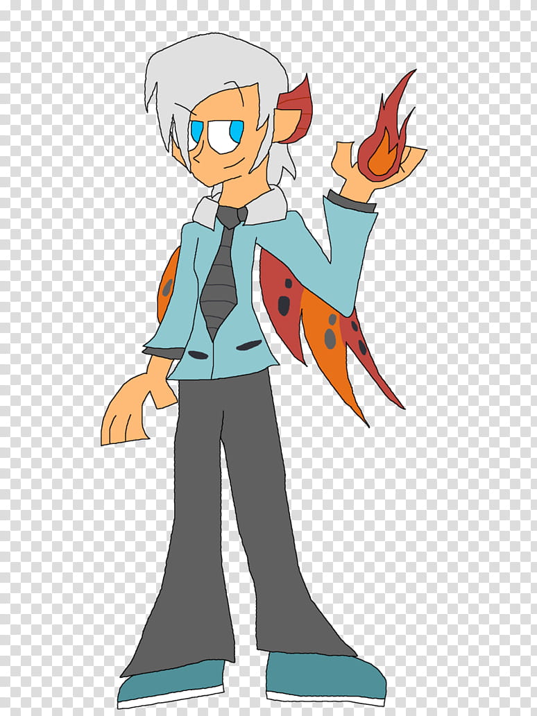 Gijinka: Trey the Volcarona transparent background PNG clipart