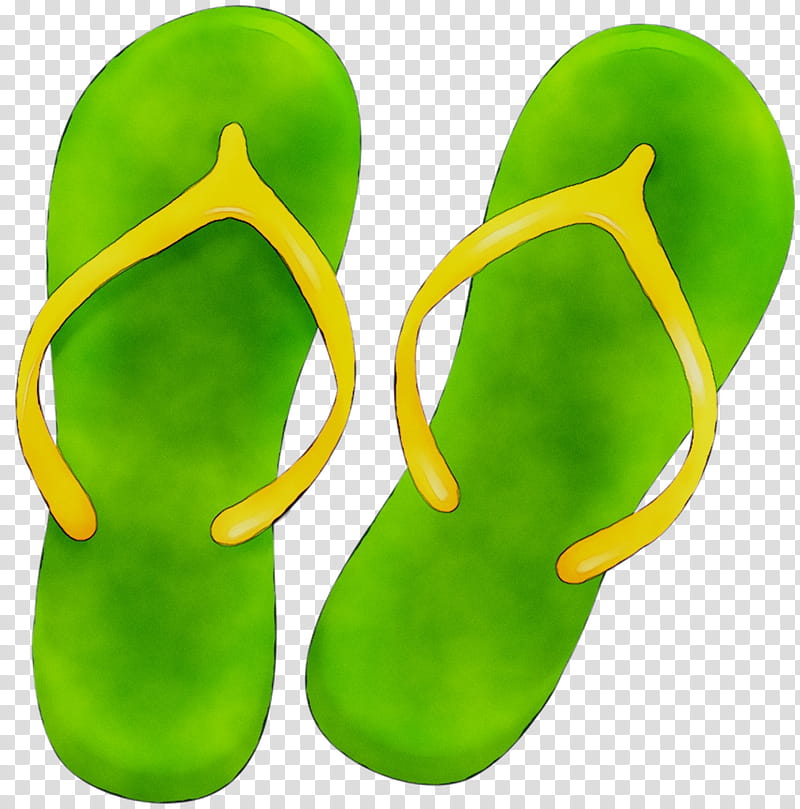 Background Green, Flipflops, Shoe, Footwear, Slipper, Yellow, Sandal transparent background PNG clipart