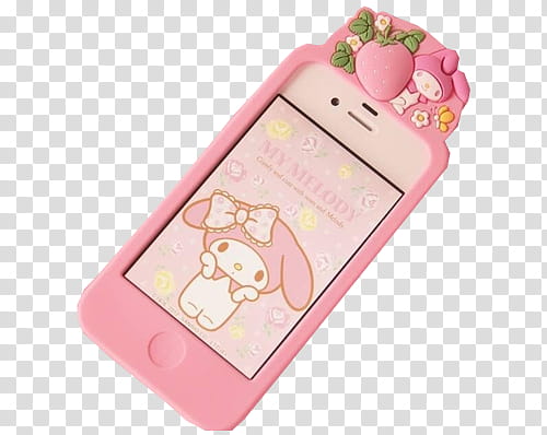 x, pink Hello Kitty My Melody iPhone  case transparent background PNG clipart