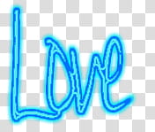 blue Love word transparent background PNG clipart