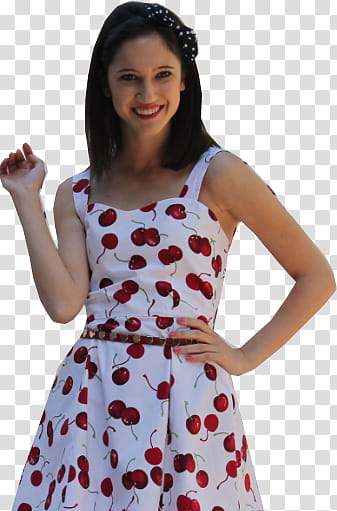 white cherry print dress