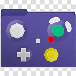 Nintendo Controllers Set Computer Folder Icons, Game-Cube-Controller, game controller folder icon transparent background PNG clipart
