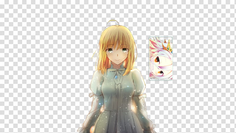 Saber (Fate Series) Render, girl anime character wearing blue long-sleeved dress illustration transparent background PNG clipart