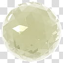 Crystalisman QT Dock Icon Set, ct_WhiteTopaz_x, gold mirror ball art transparent background PNG clipart
