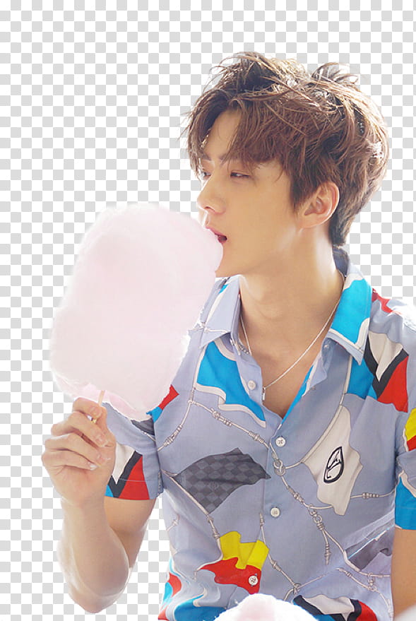 Ceci Sehun Irene P, man eating candy while standing transparent background PNG clipart