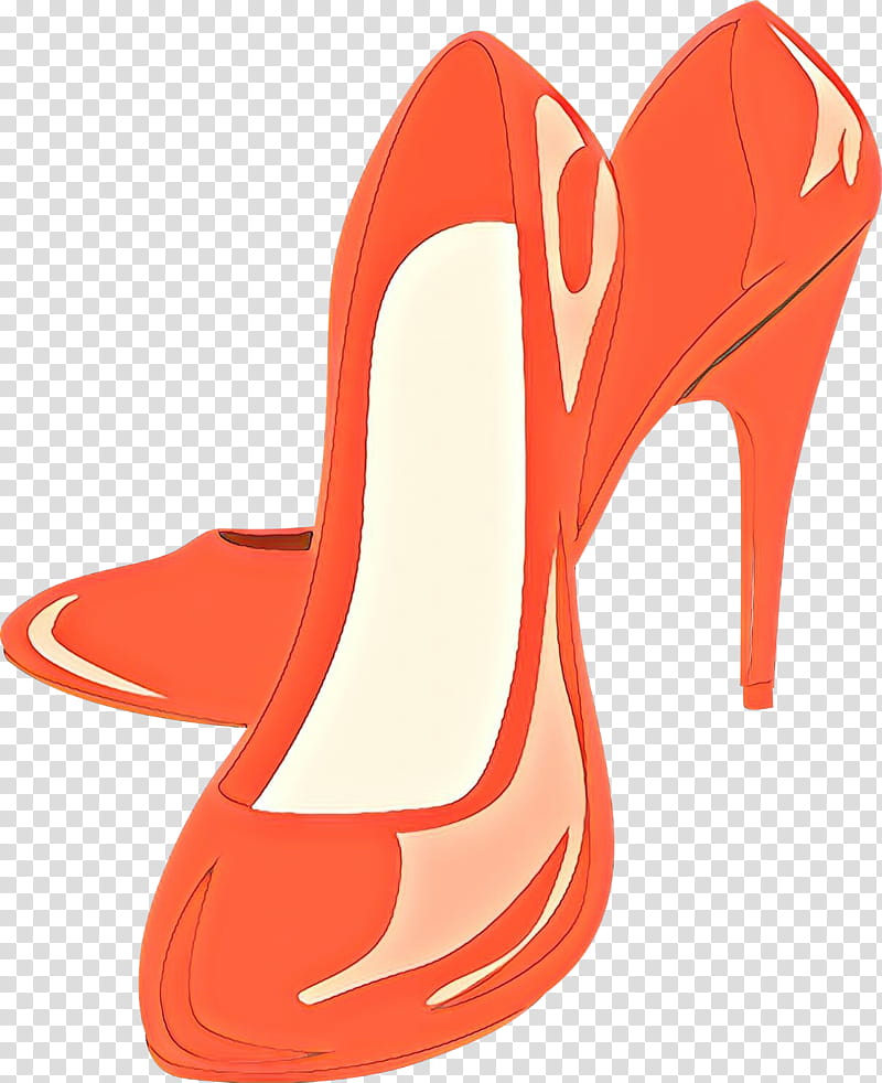 Orange, Silhouette, Highheeled Shoe, Footwear, High Heels, Red, Basic Pump, Sandal transparent background PNG clipart