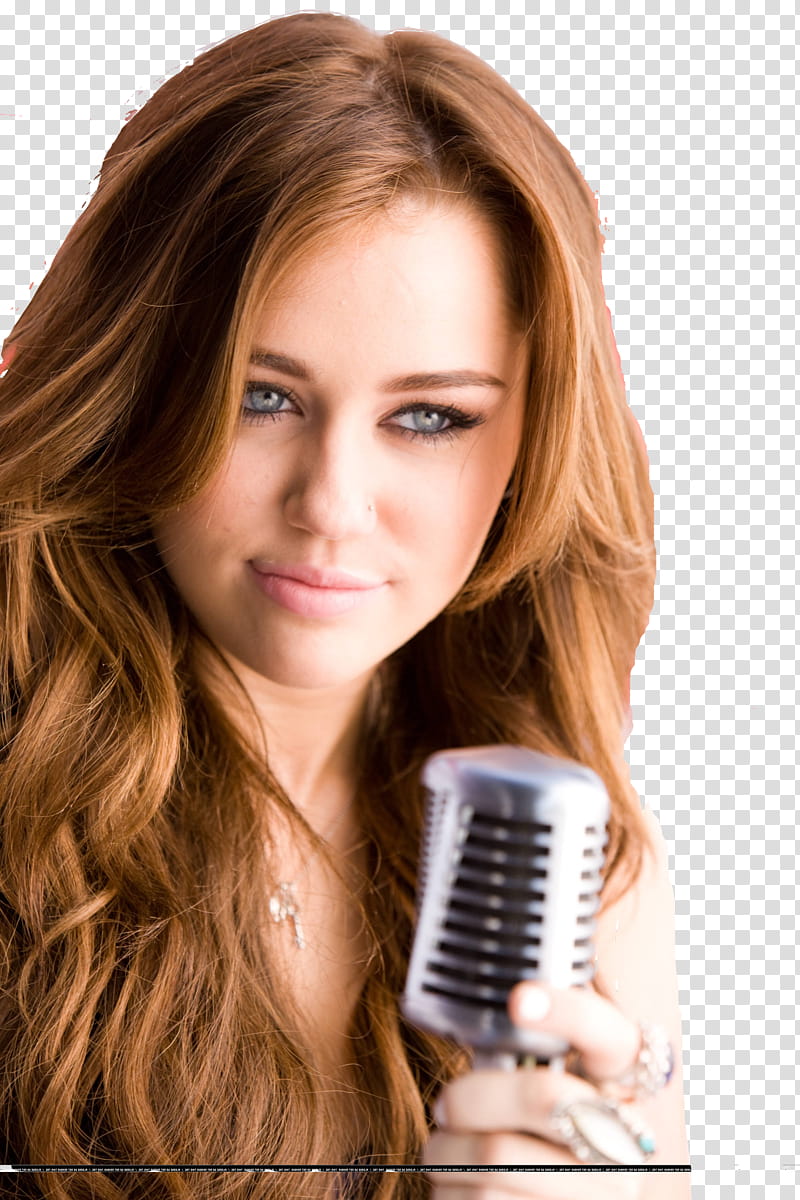 Part in the usa blend sin marca, woman holding silver condenser microphone transparent background PNG clipart