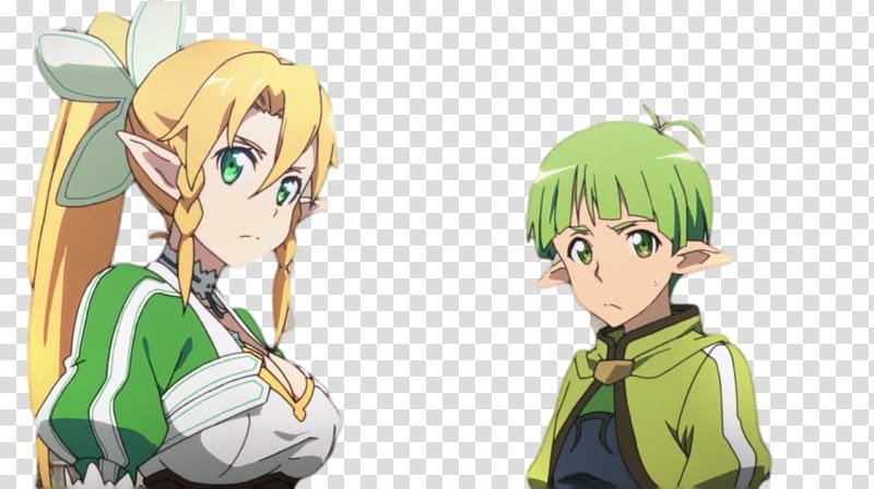 Leafa And Recon From SAO transparent background PNG clipart