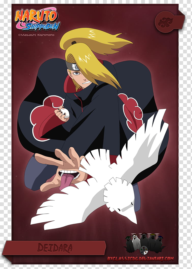 Deidara, Naruto Deidara illustration transparent background PNG clipart