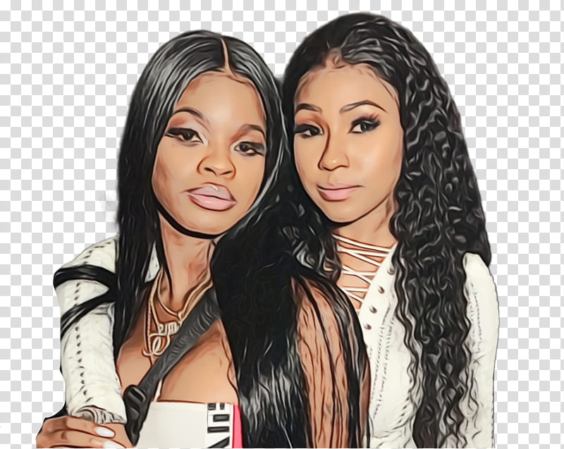City, Yung Miami, Singer, City Girls, Hip Hop, Female, Black Hair, Hair Coloring transparent background PNG clipart
