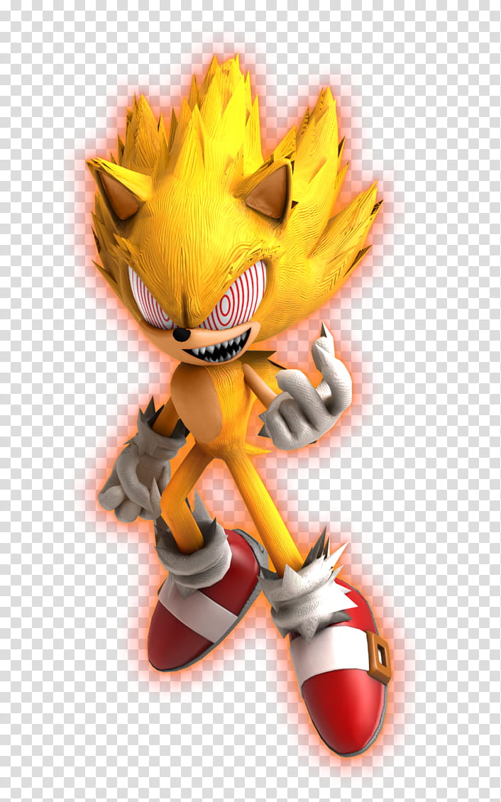 Fleetway Super Sonic Flat By Magnum13 Transparent PNG - 727x937 - Free  Download on NicePNG