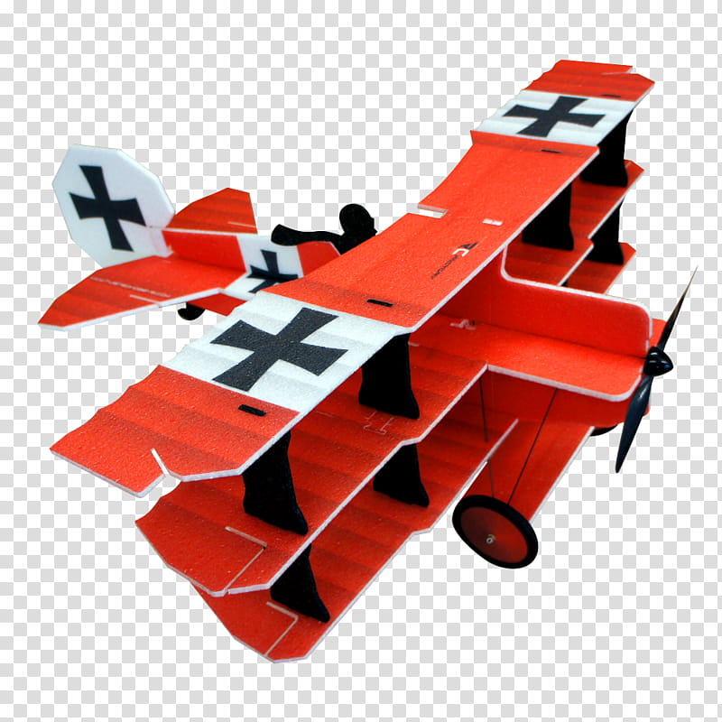 Flyer, Fokker Dri, Airplane, Triplane, Radiocontrolled Aircraft, Hobby, Ikarus Shock Flyer, Model Aircraft transparent background PNG clipart