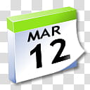 WinXP ICal, Mar  calendar transparent background PNG clipart