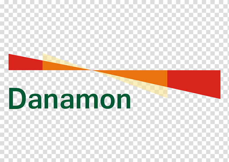 Bank, Logo, Bank Danamon, Symbol, Loan, Text, Orange, Line transparent background PNG clipart