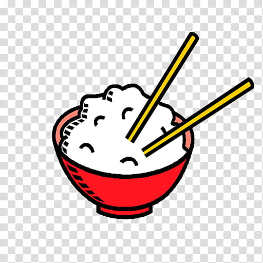 Fried Rice, Chinese Cuisine, Bowl, Cooked Rice, Chopsticks, Drawing