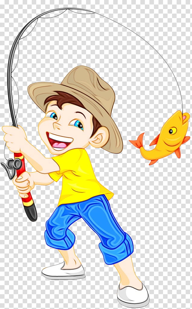 Watercolor Drawing, Paint, Wet Ink, Fishing, Fisherman, Cartoon, Fishing Rods, Surf Fishing transparent background PNG clipart
