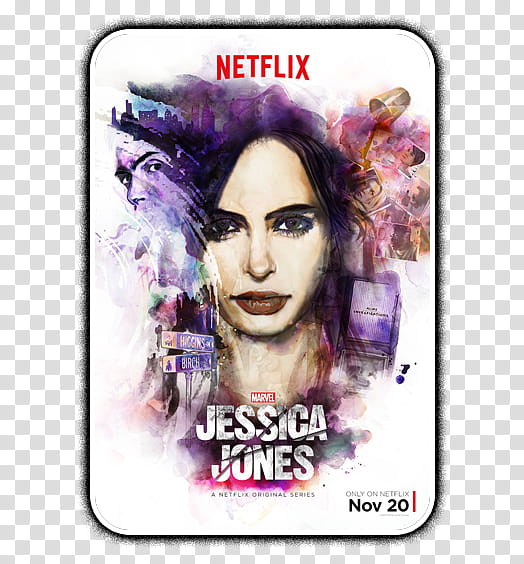 Jessica Jones Folder Icon transparent background PNG clipart