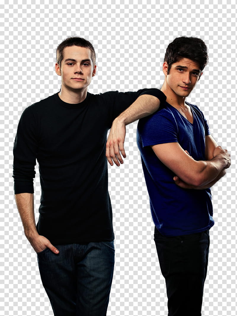 Teen Wolf, man and woman standing beside each other transparent background PNG clipart