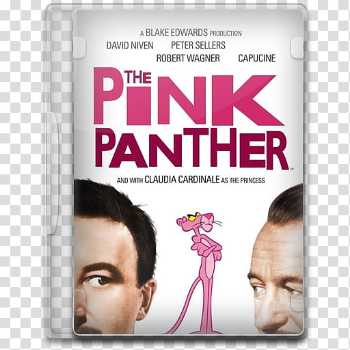 Movie Icon Mega , The Pink Panther (), The Pink Panther DVD case transparent background PNG clipart