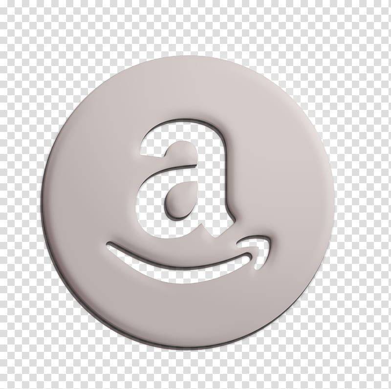 amazon icon shopping icon, Number, Symbol, Metal, Circle, Logo, Silver transparent background PNG clipart