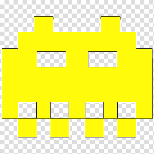 Space Invaders color version , space invader (yellow) icon transparent background PNG clipart