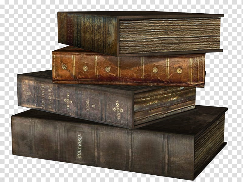Old Books , four brown books illustration transparent background PNG clipart
