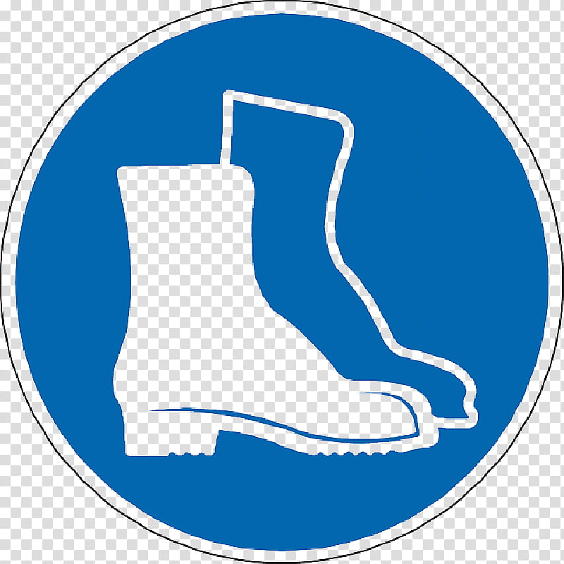Steeltoe Boot Footwear, Personal Protective Equipment, Protective Footwear, Shoe, Sign, Laboratory Safety, Sticker, Blue transparent background PNG clipart